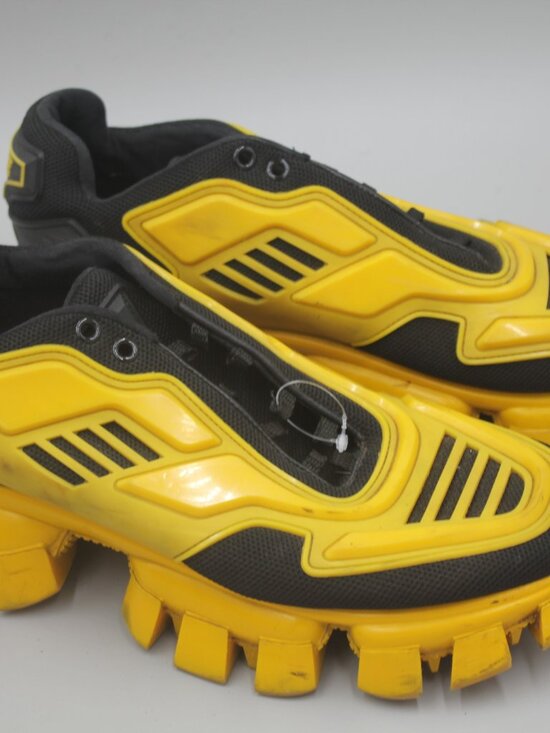 Prada Cloudburst Size 44 1191 Yellow Black Tennis Shoes Sneakers main image 9